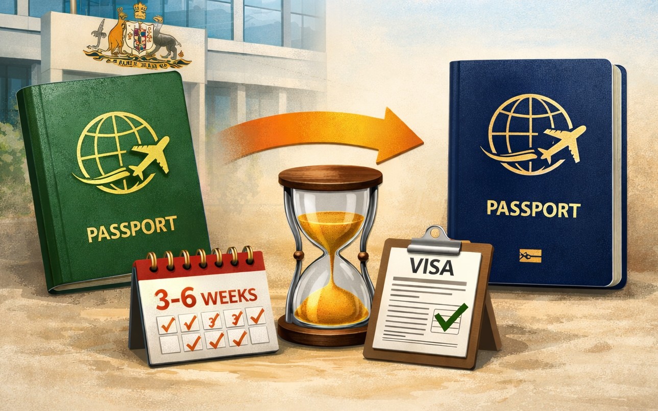 Quy định mới từ LSQ Úc về hộ chiếu và visa Úc