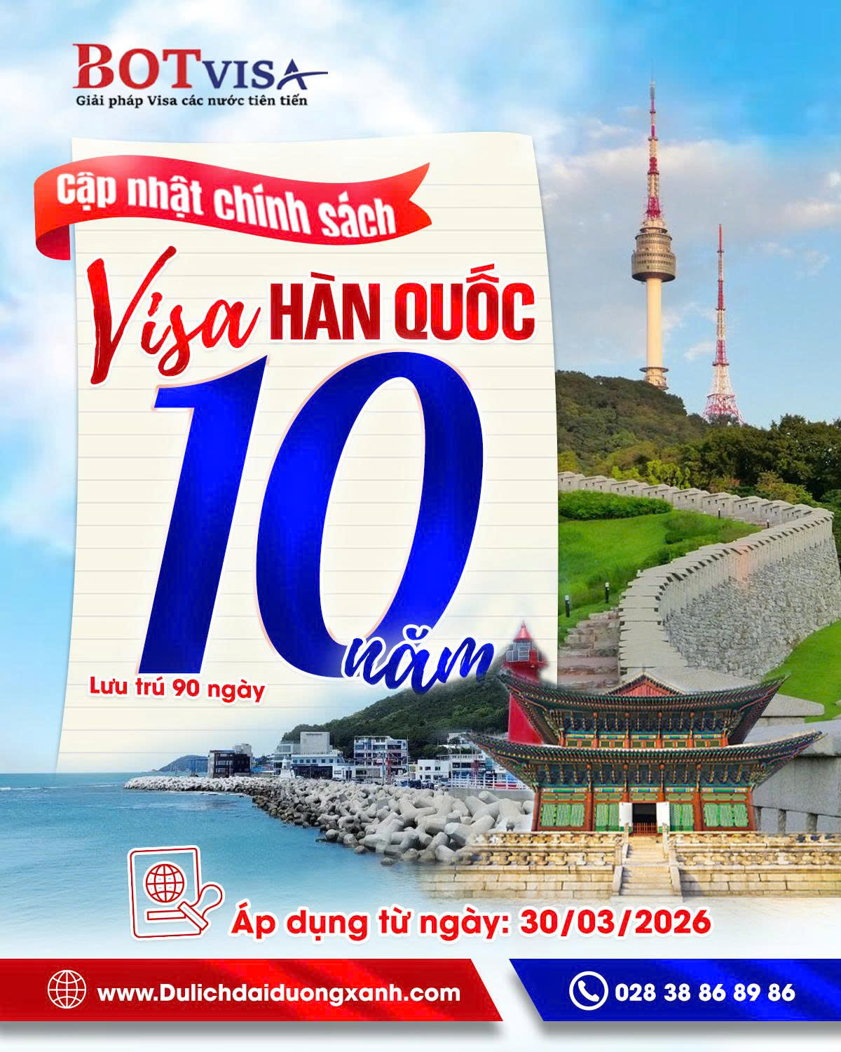 Visa Hàn Quốc 10 năm