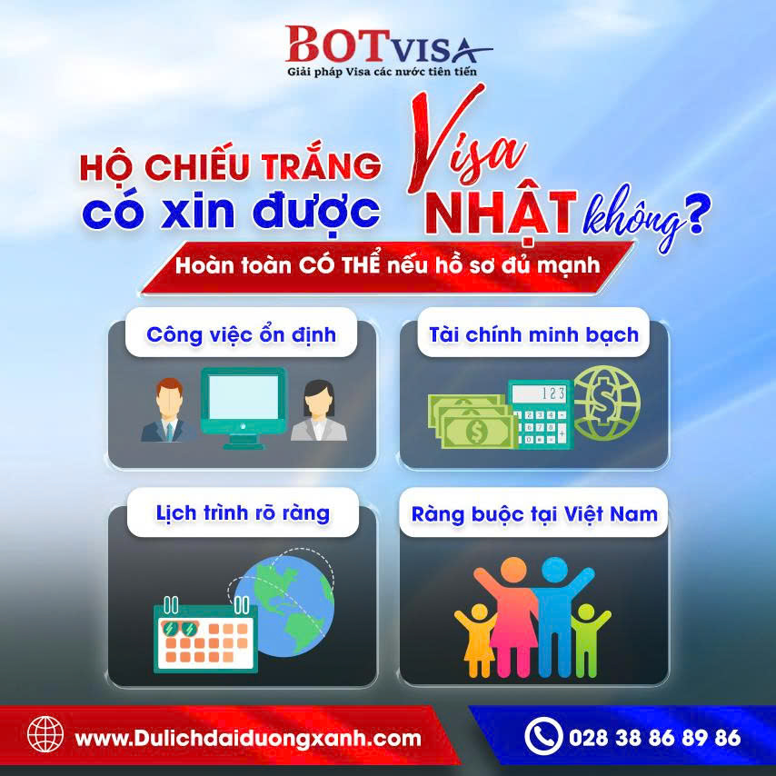 Hộ Chiếu Trắng Có Xin Được Visa Nhật Không